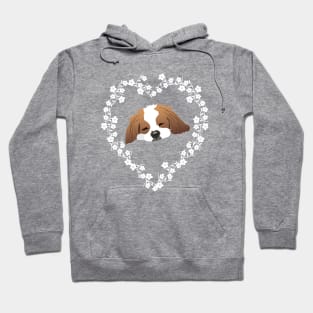 Cavalier King Charles Spaniel Dog Heart Hoodie